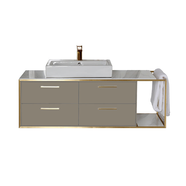 Lacava Linea 48" Wall Mount Under Counter Vanity - Left