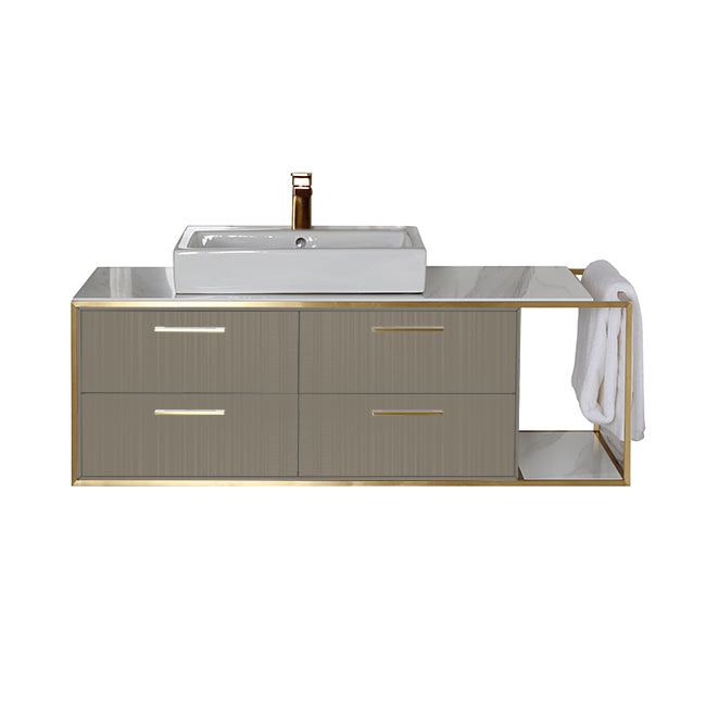 Lacava Linea 48" Wall Mount Under Counter Vanity - Left