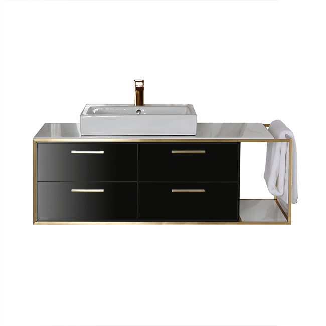 Lacava Linea 48" Wall Mount Under Counter Vanity - Left