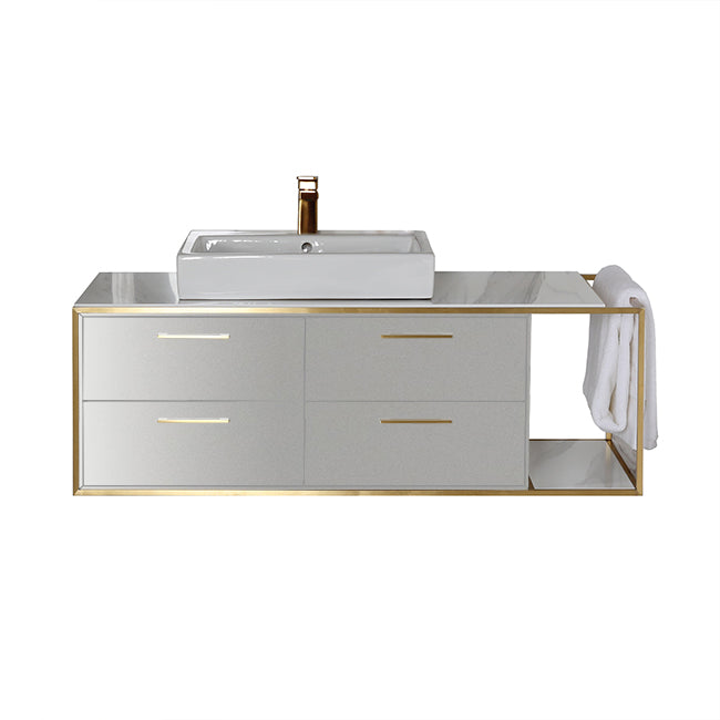 Lacava Linea 48" Wall Mount Under Counter Vanity - Left by Lacava