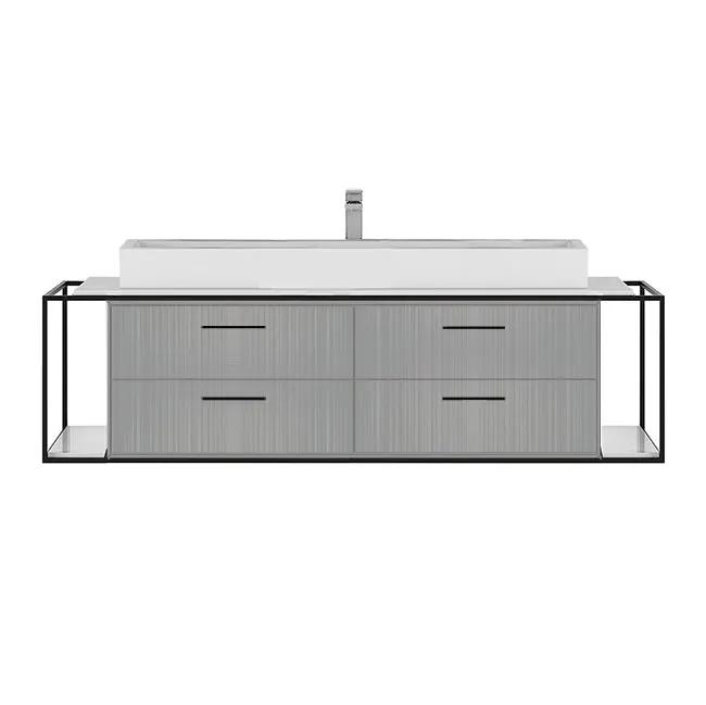 Lacava Linea 60" Wall Mount Under Counter Vanity by Lacava