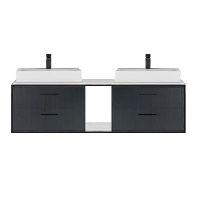 Lacava Linea 60" Wall Mount Under Counter Vanity by Lacava