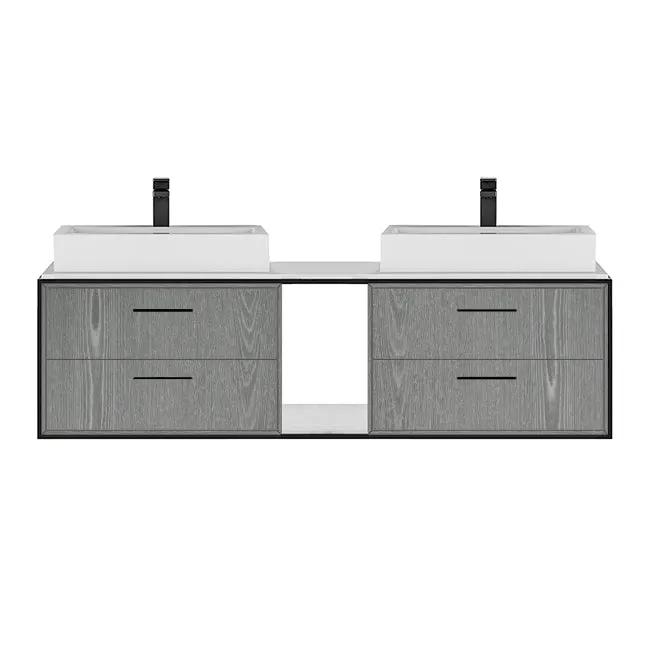 Lacava Linea 60" Wall Mount Under Counter Vanity by Lacava