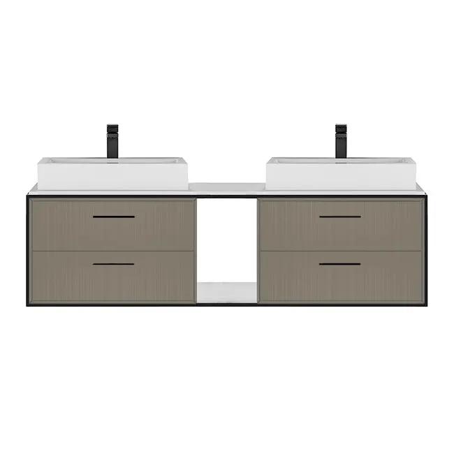 Lacava Linea 60" Wall Mount Under Counter Vanity by Lacava