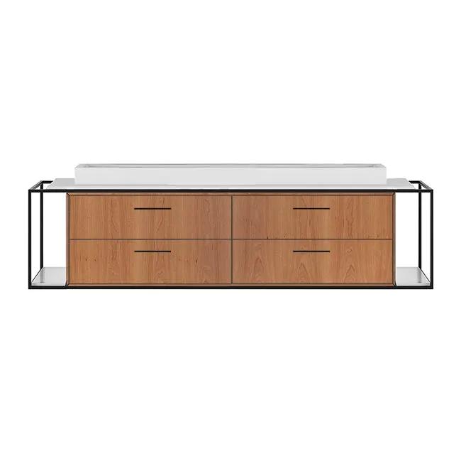 natural cherry vanity