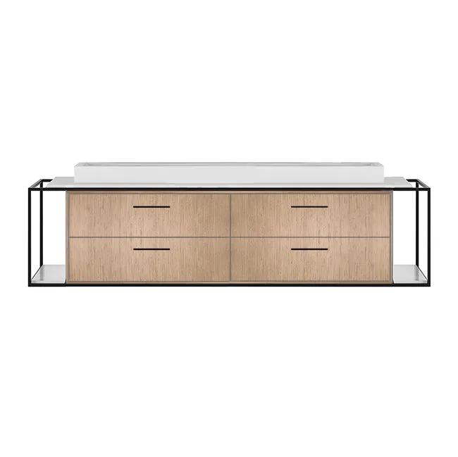 Lacava Linea 72" Wall Mount Under Counter Vanity by Lacava