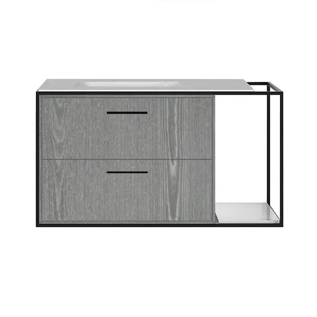 Lacava Linea 36" Wall Mount Under Counter Vanity - Left by Lacava