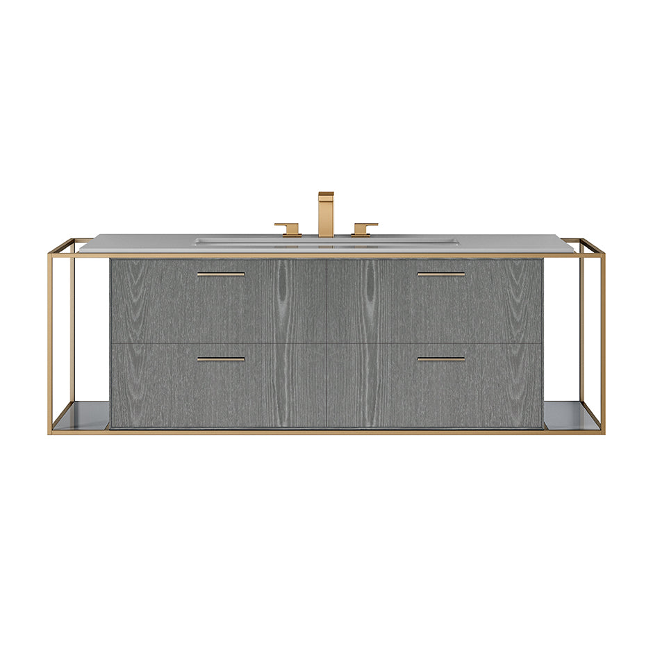 Lacava Linea 60" Wall Mount Under Counter Vanity by Lacava