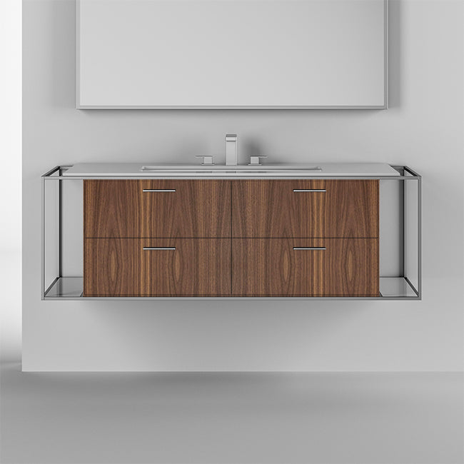 natural walnut vanity
