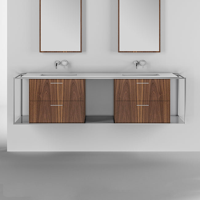 natural walnut vanity