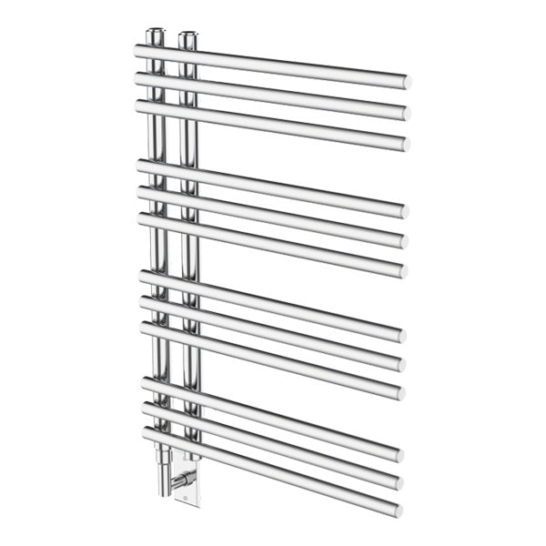 polished chrome towel warmer