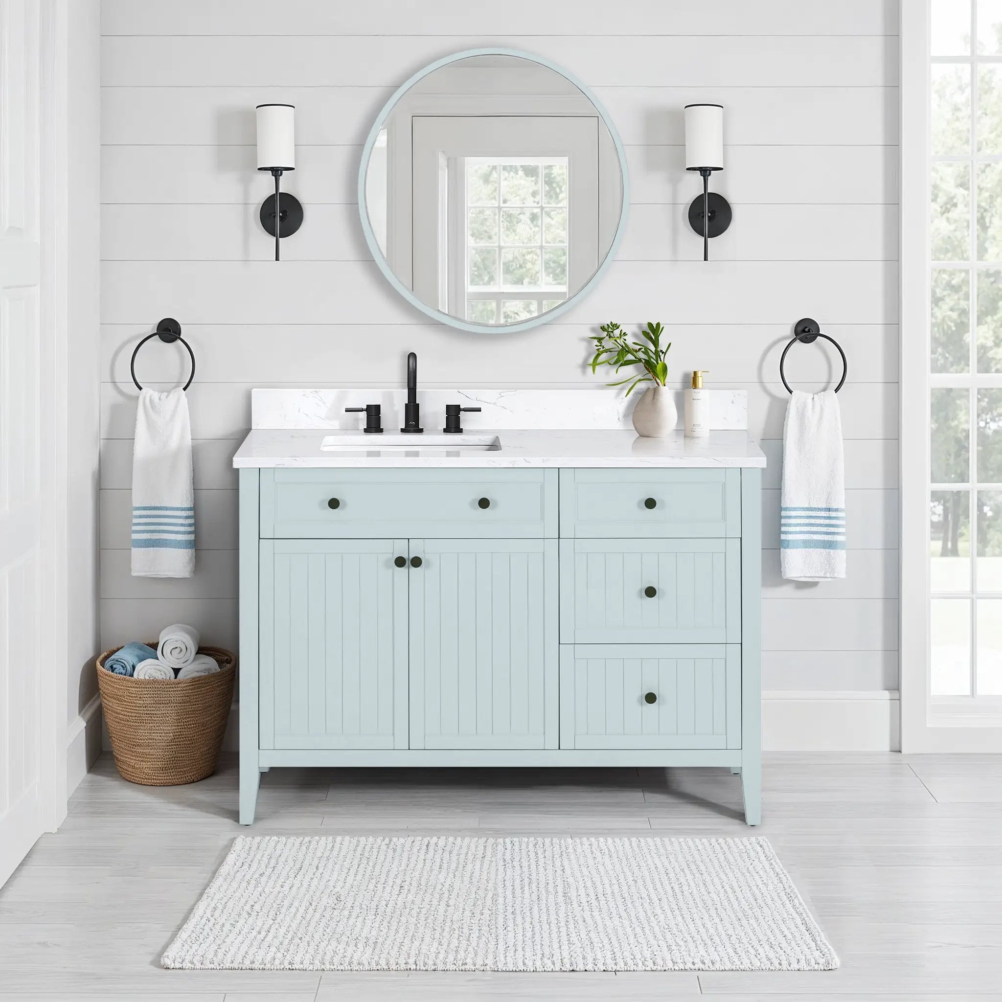 ice blue vanity set