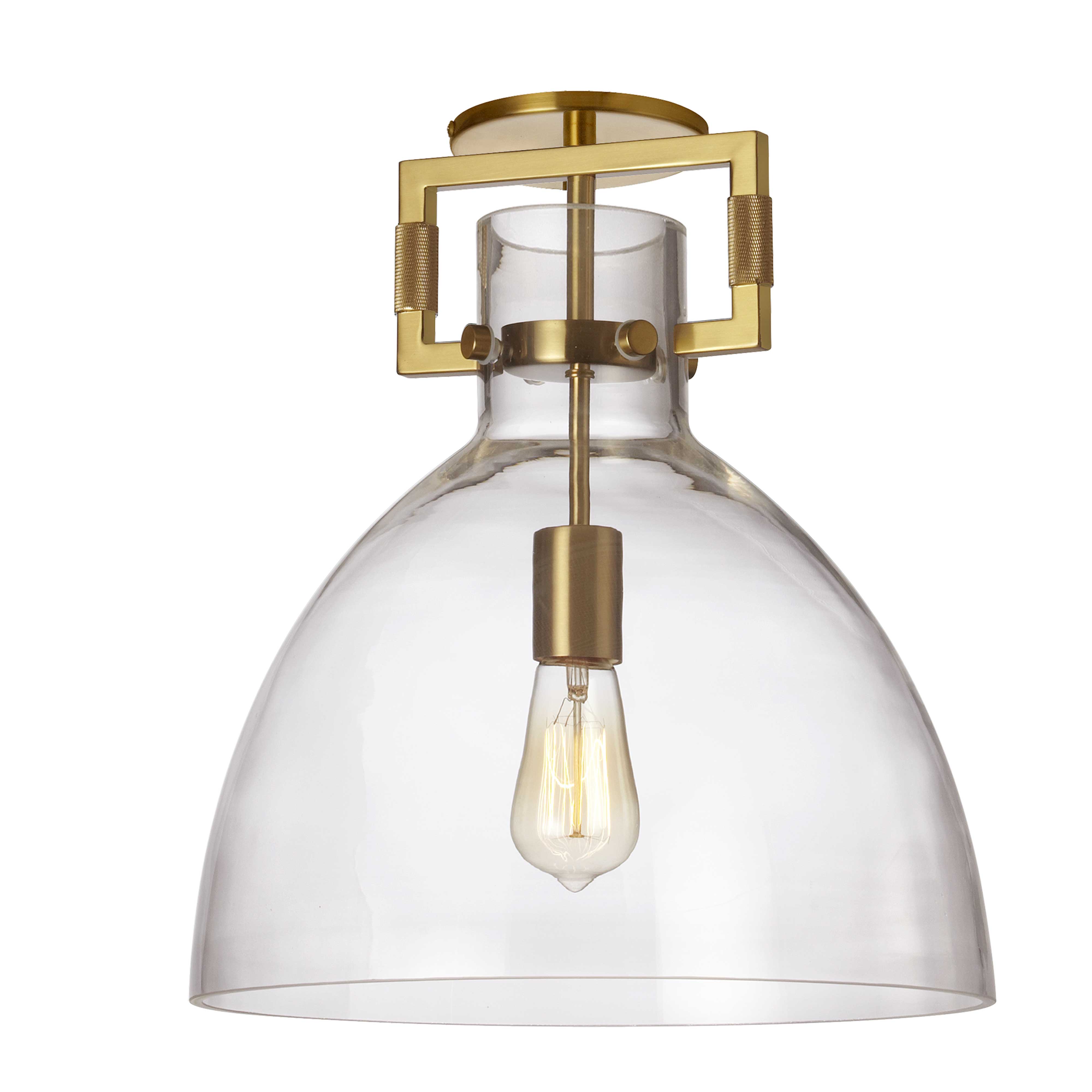 Dainolite 1 Light Incandescent Liberty Semi Flush Mount