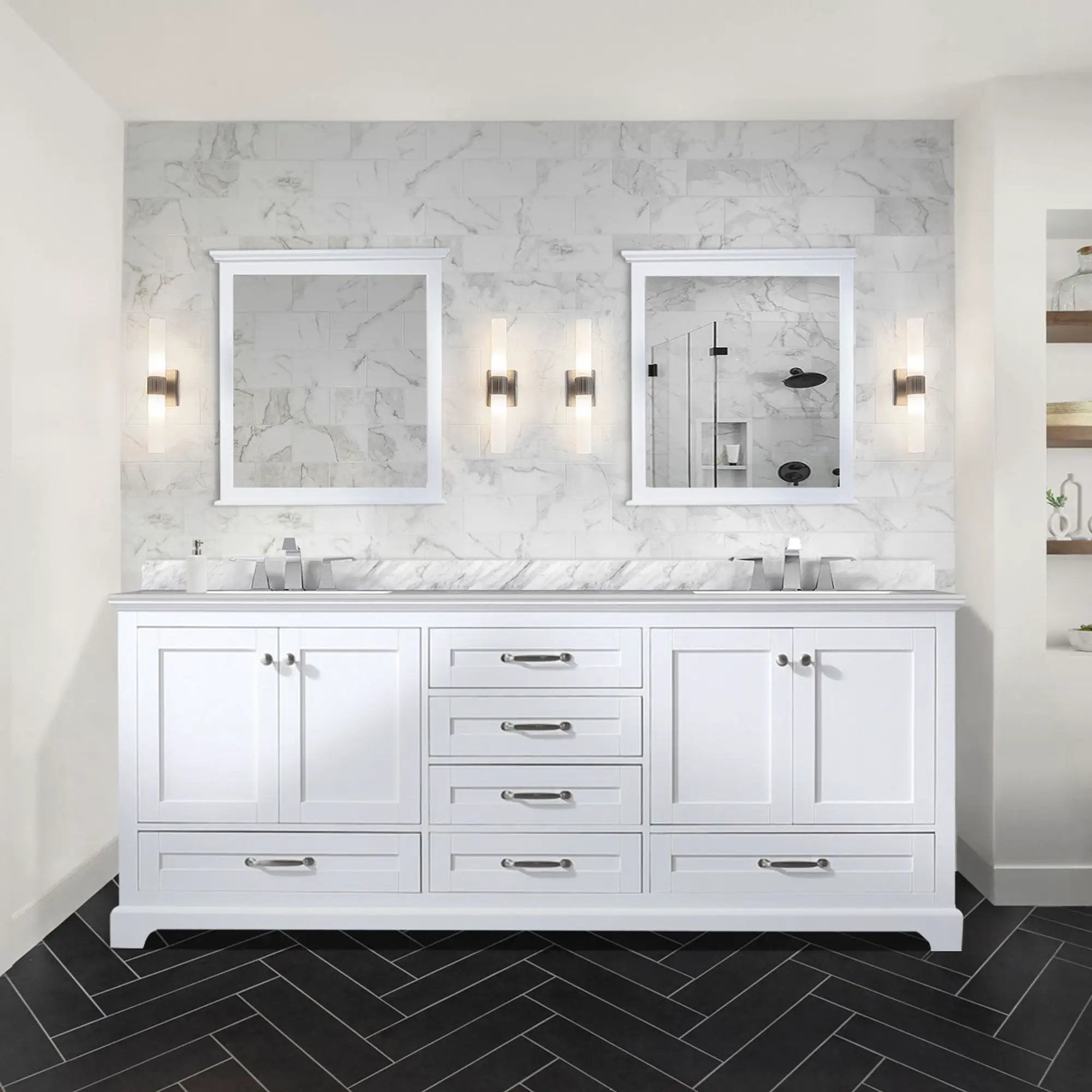 white vanity