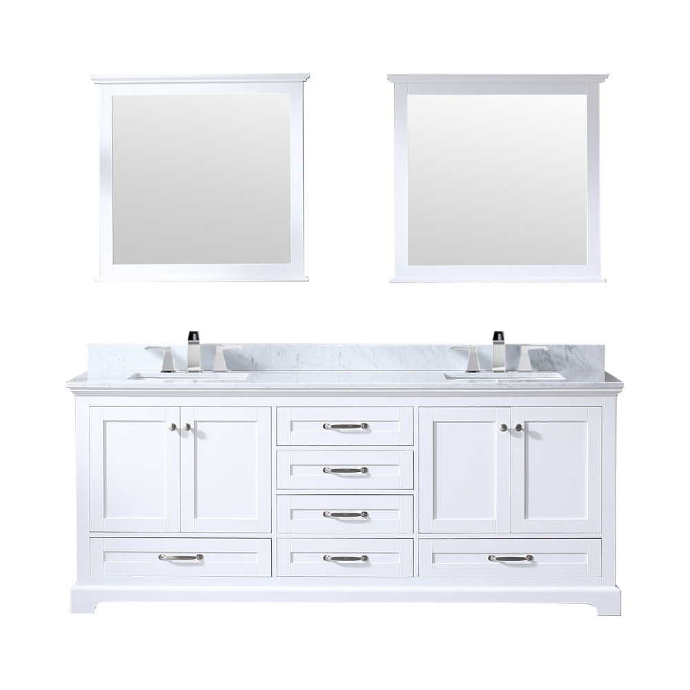 Lexora Dukes 80 in. W x 22 in. D Double Bath Vanity