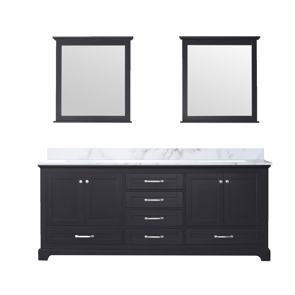 Lexora Dukes 80 in. W x 22 in. D Double Bath Vanity