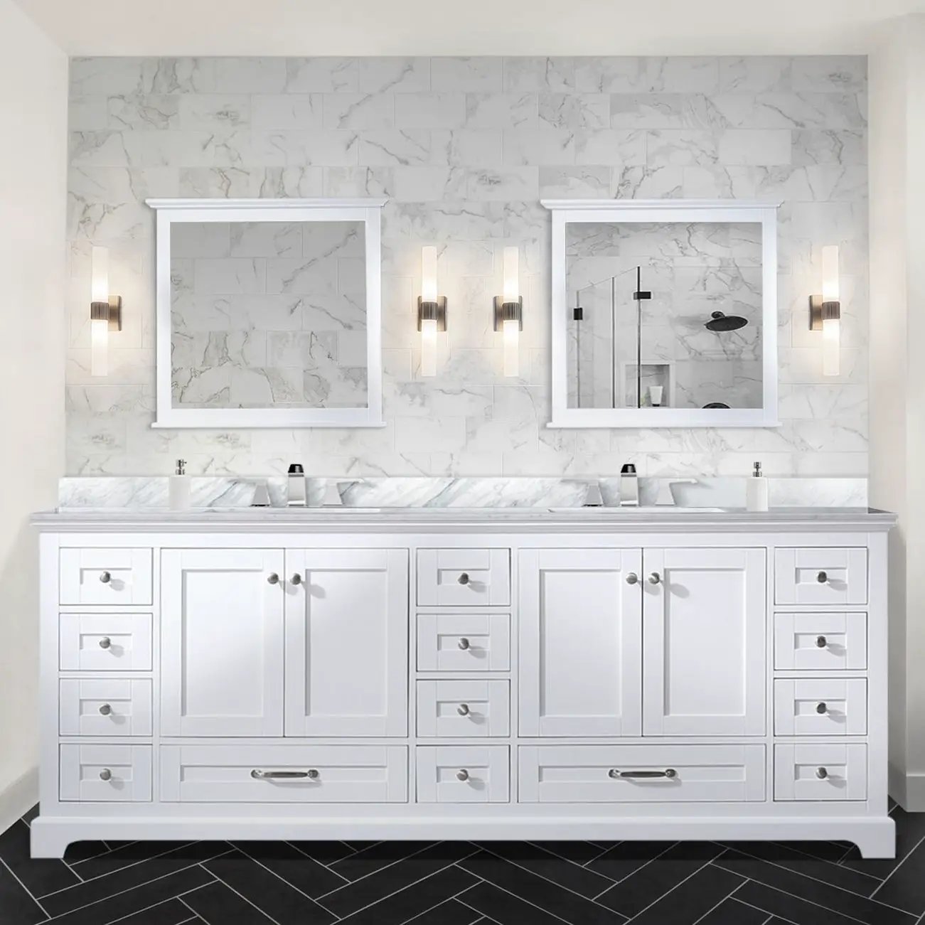 white vanity