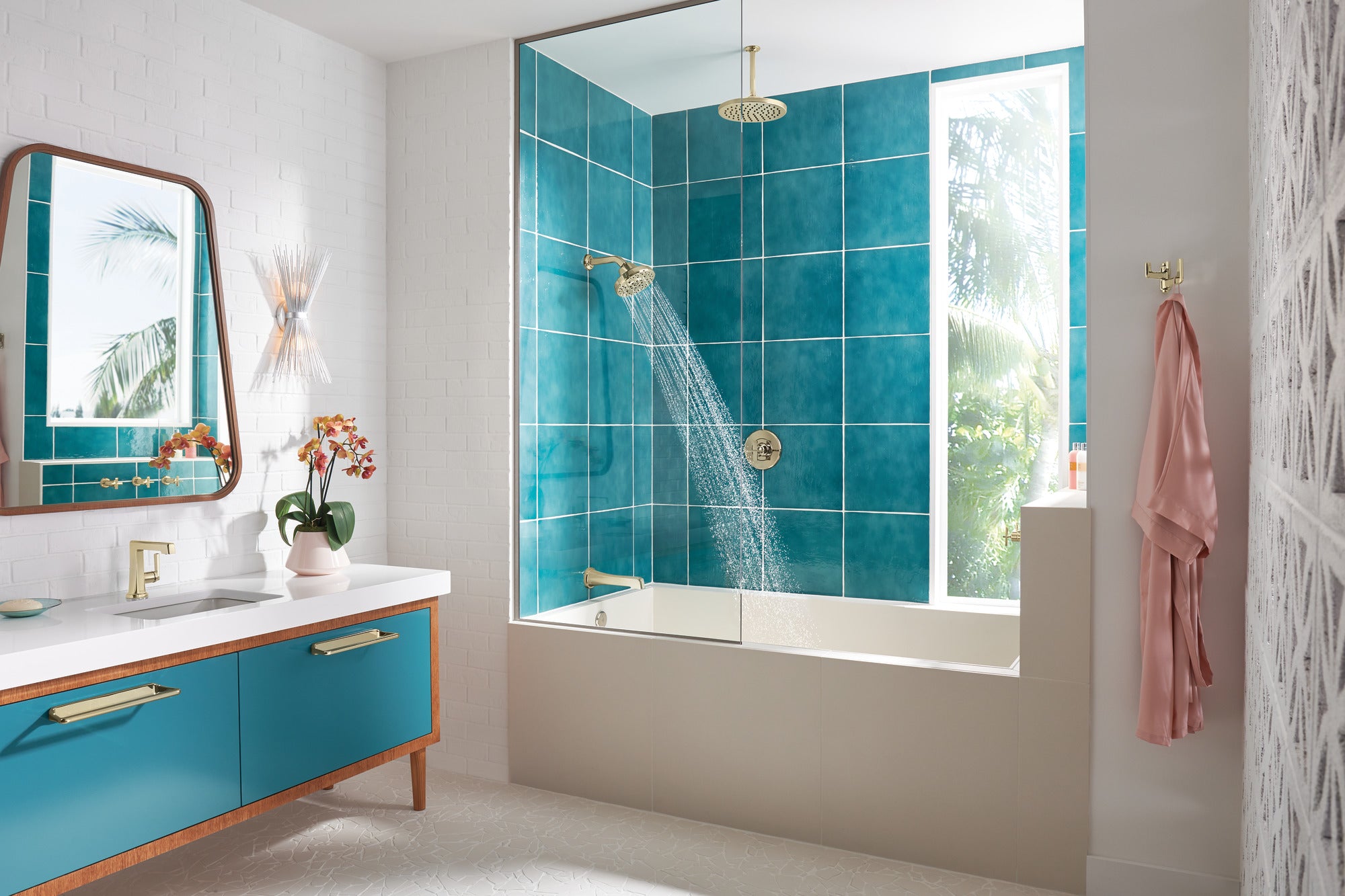 polished nickel handle kit