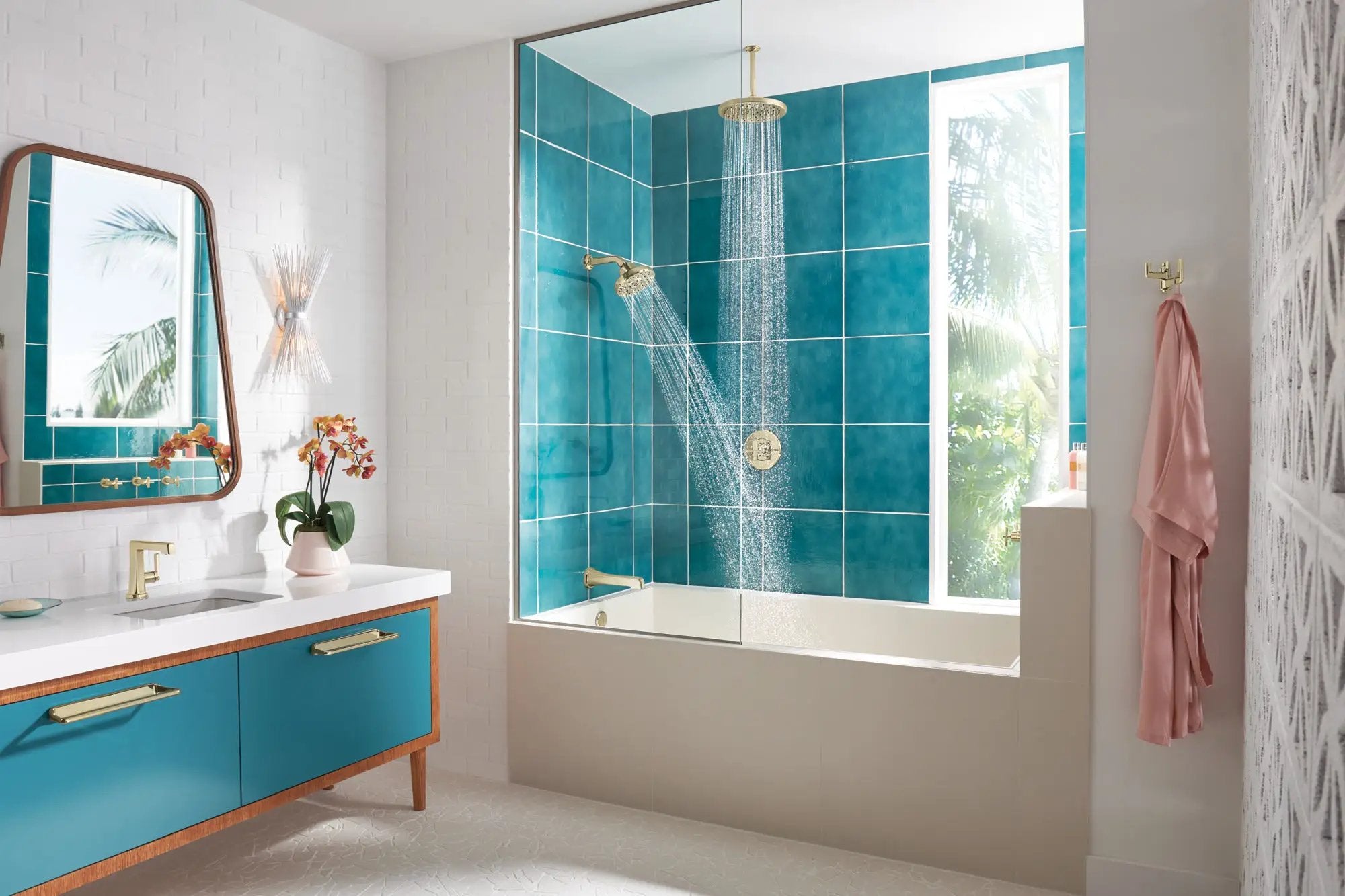 polished nickel showerhead