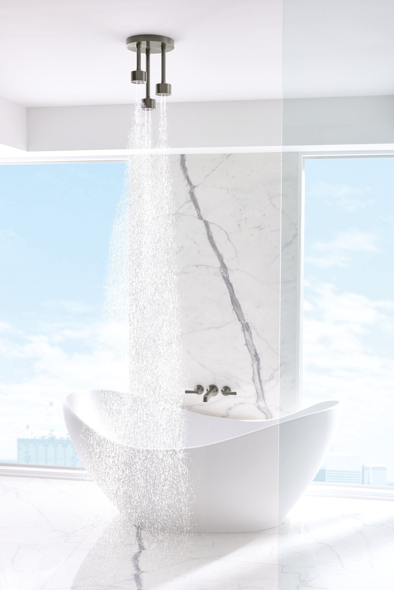 luxe steel tub filler