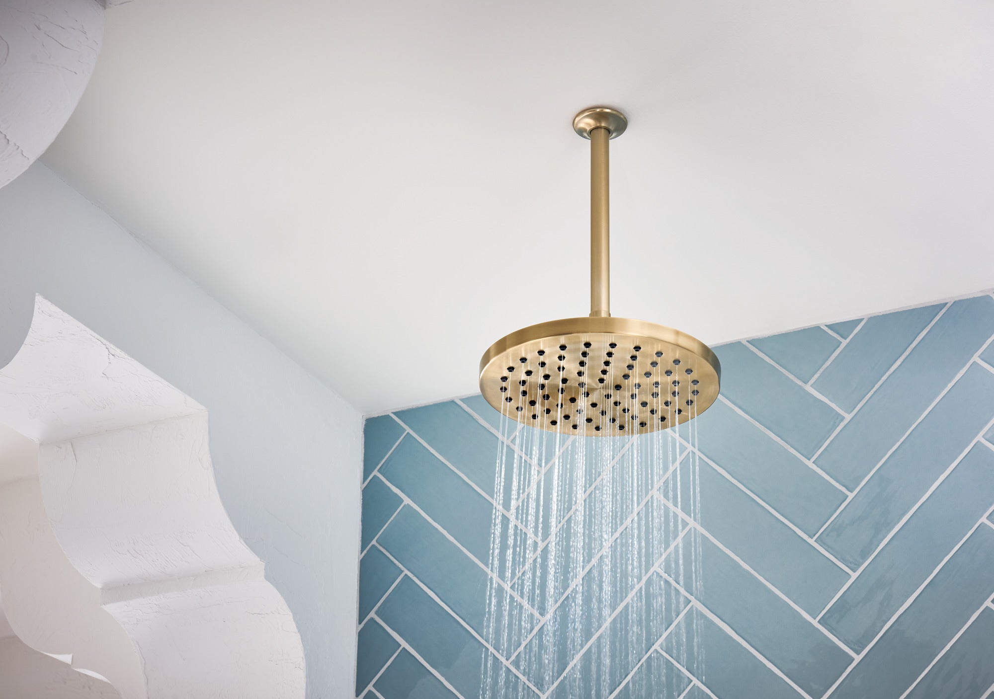 luxe gold shower head