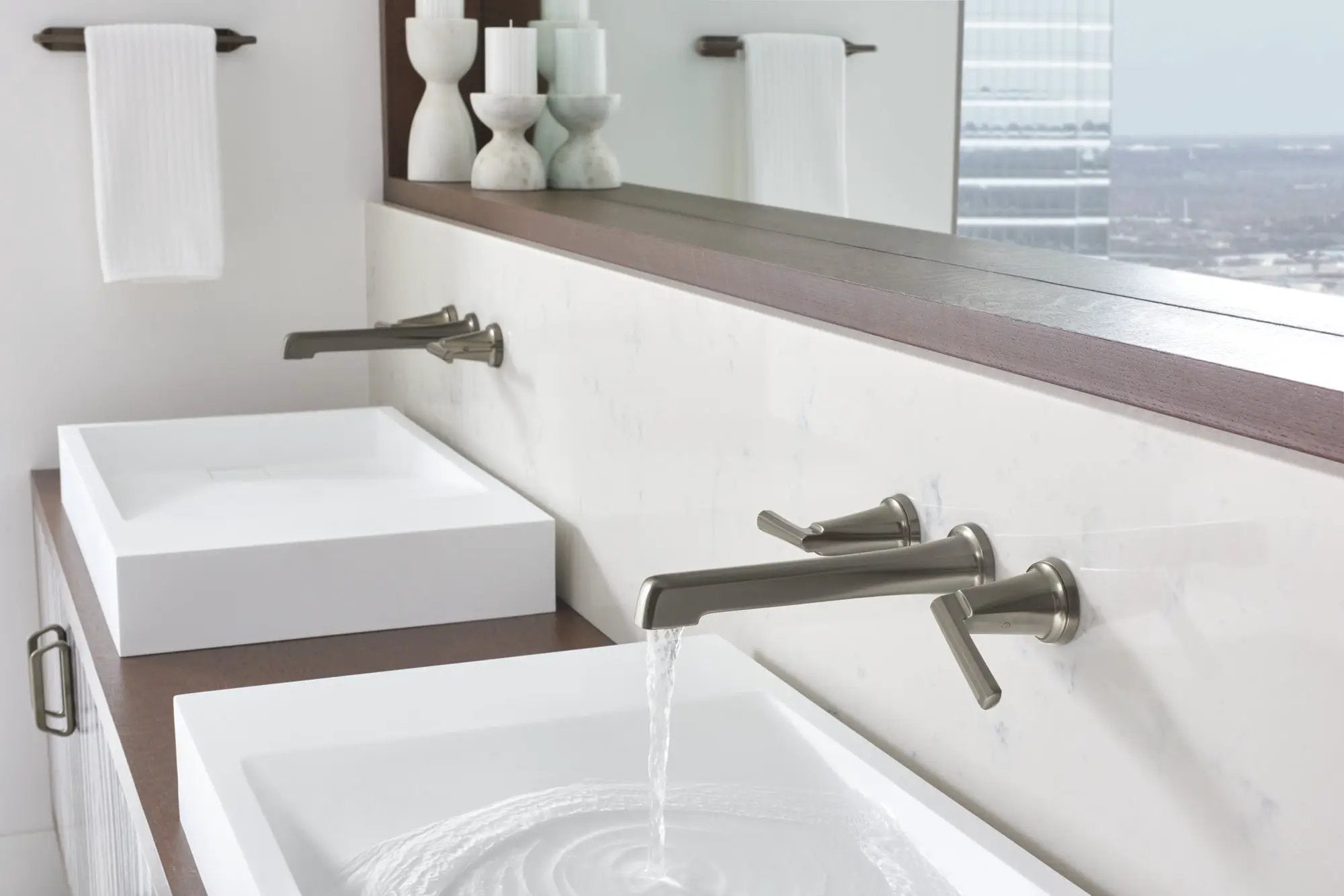 luxe steel lavatory faucet