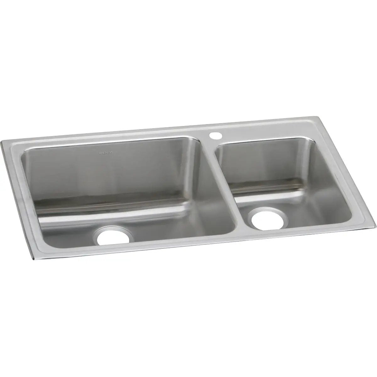 Elkay Lustertone Classic 37" x 22" x 10" 60/40 Double Bowl Drop-in Sink by Elkay