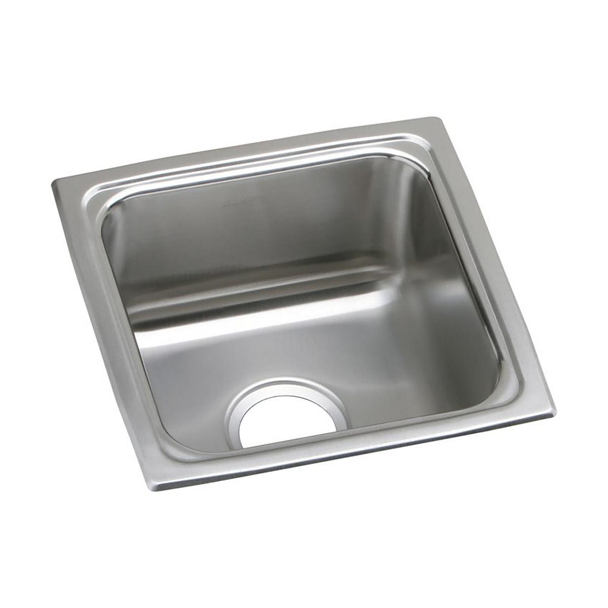 lustrous satin single bowl drop-in sink