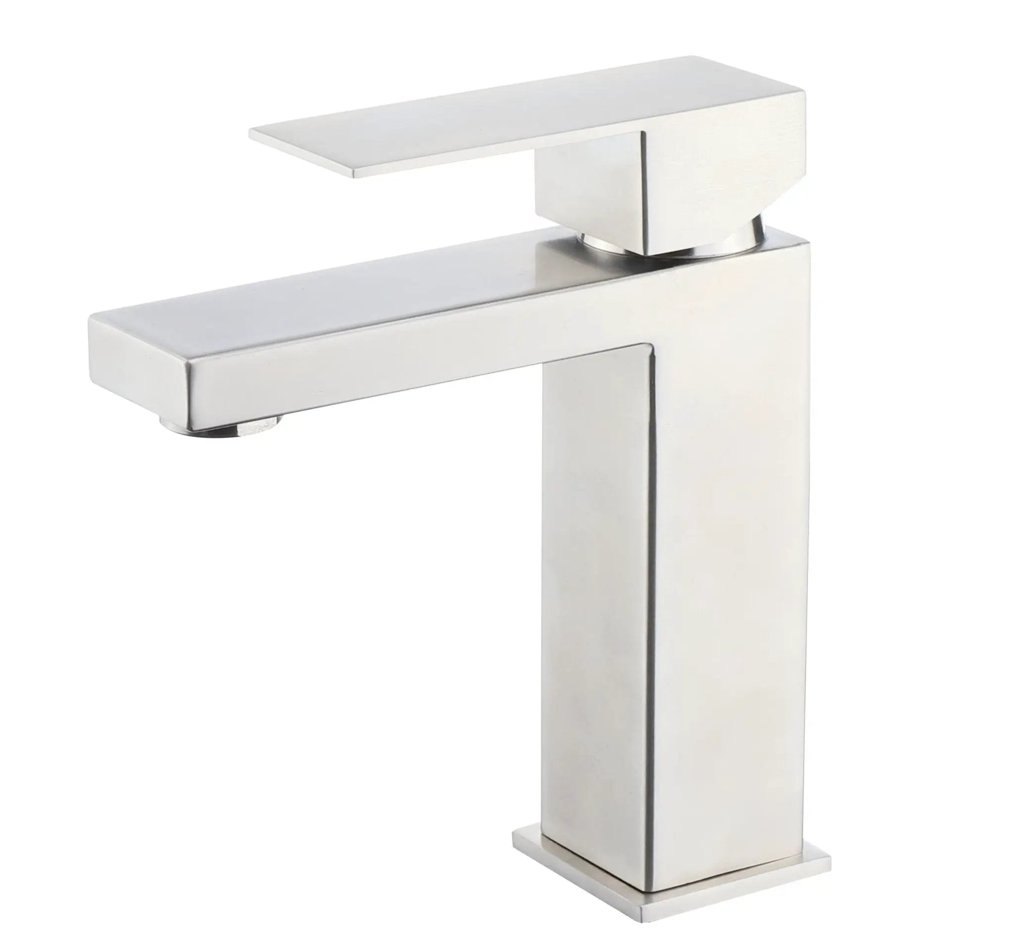 Lexora Monte Single Hole Stainless Steel Bathroom Faucet by Lexora