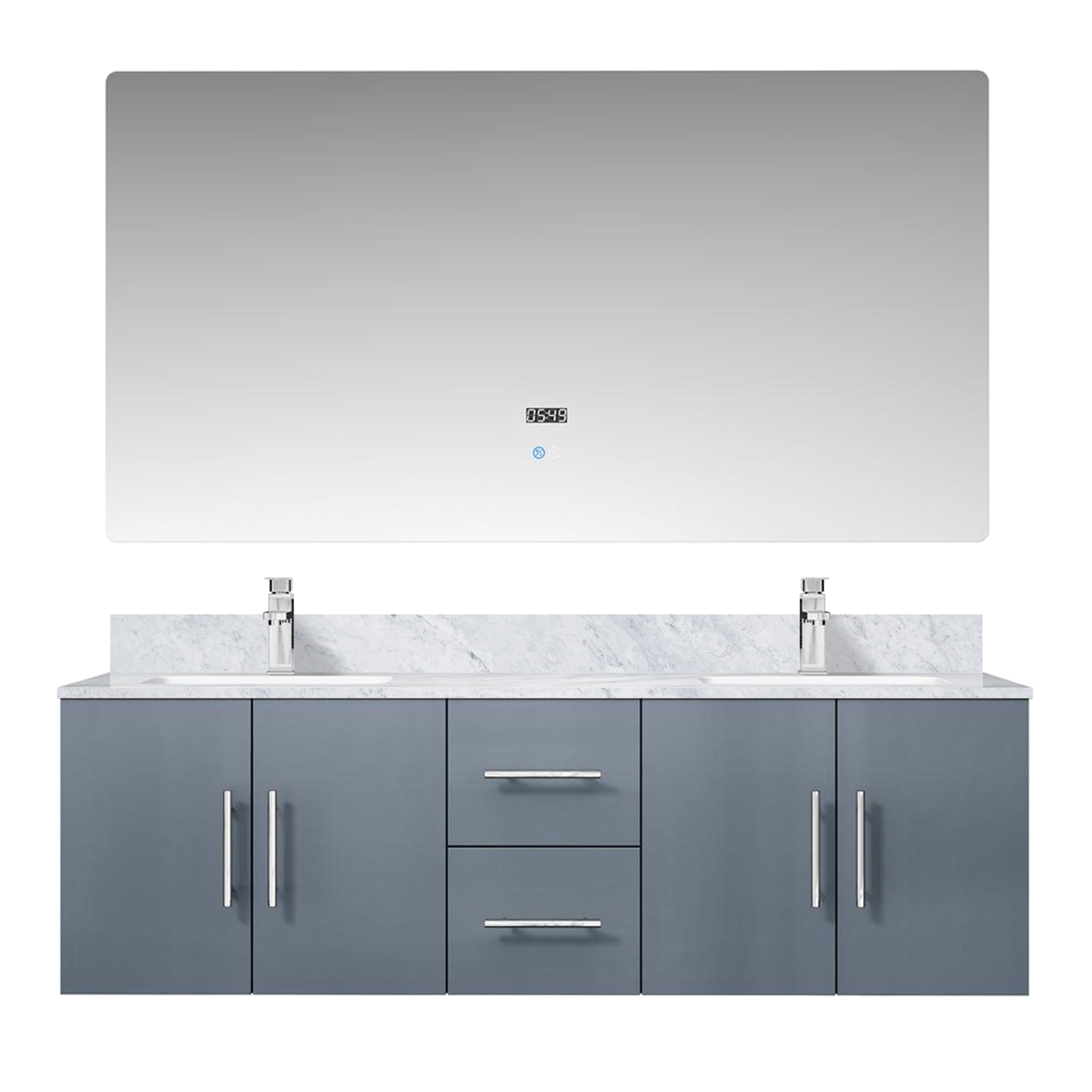 Lexora Geneva 60 in. W x 22 in. D Double Bath Vanity