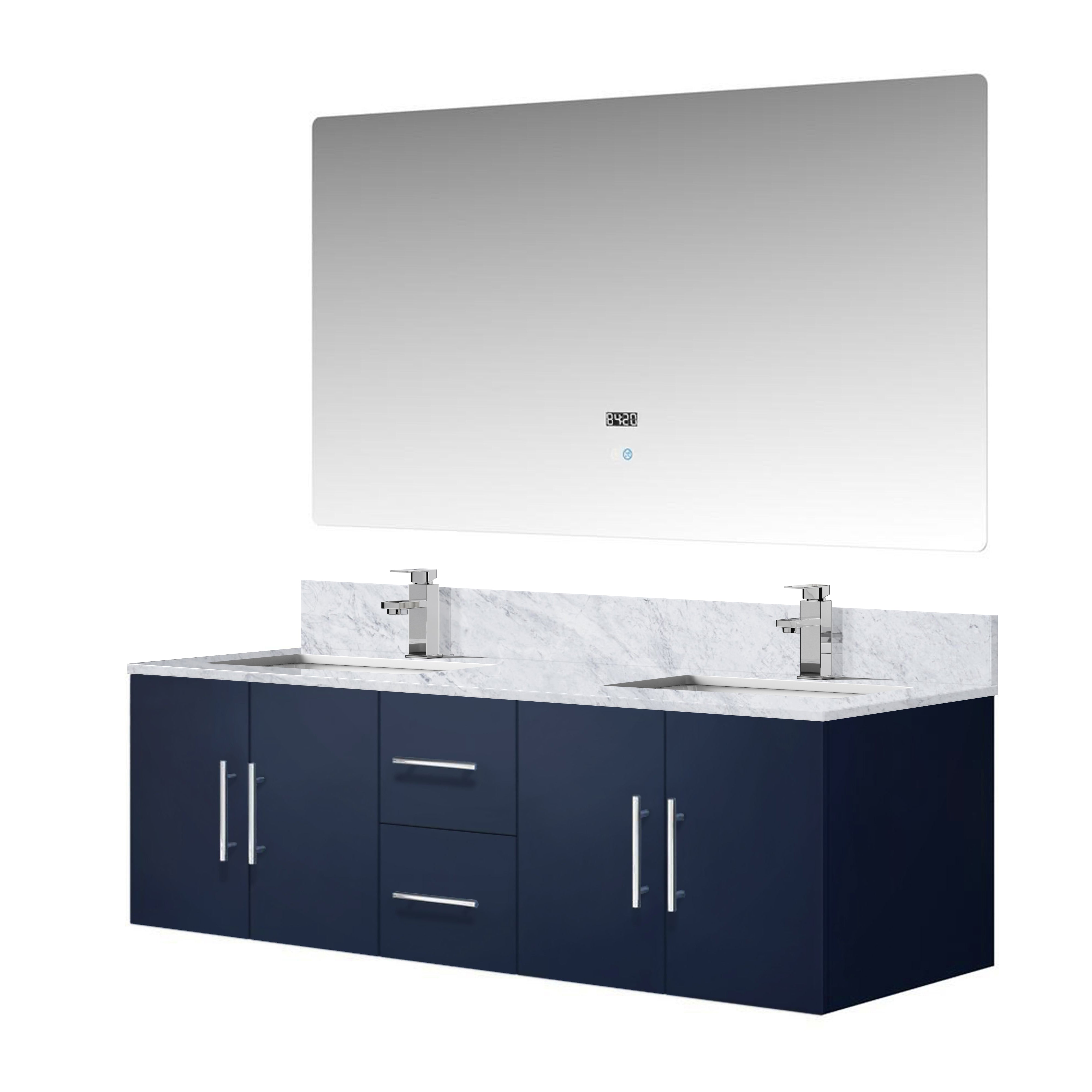 Lexora Geneva 60 in. W x 22 in. D Double Bath Vanity