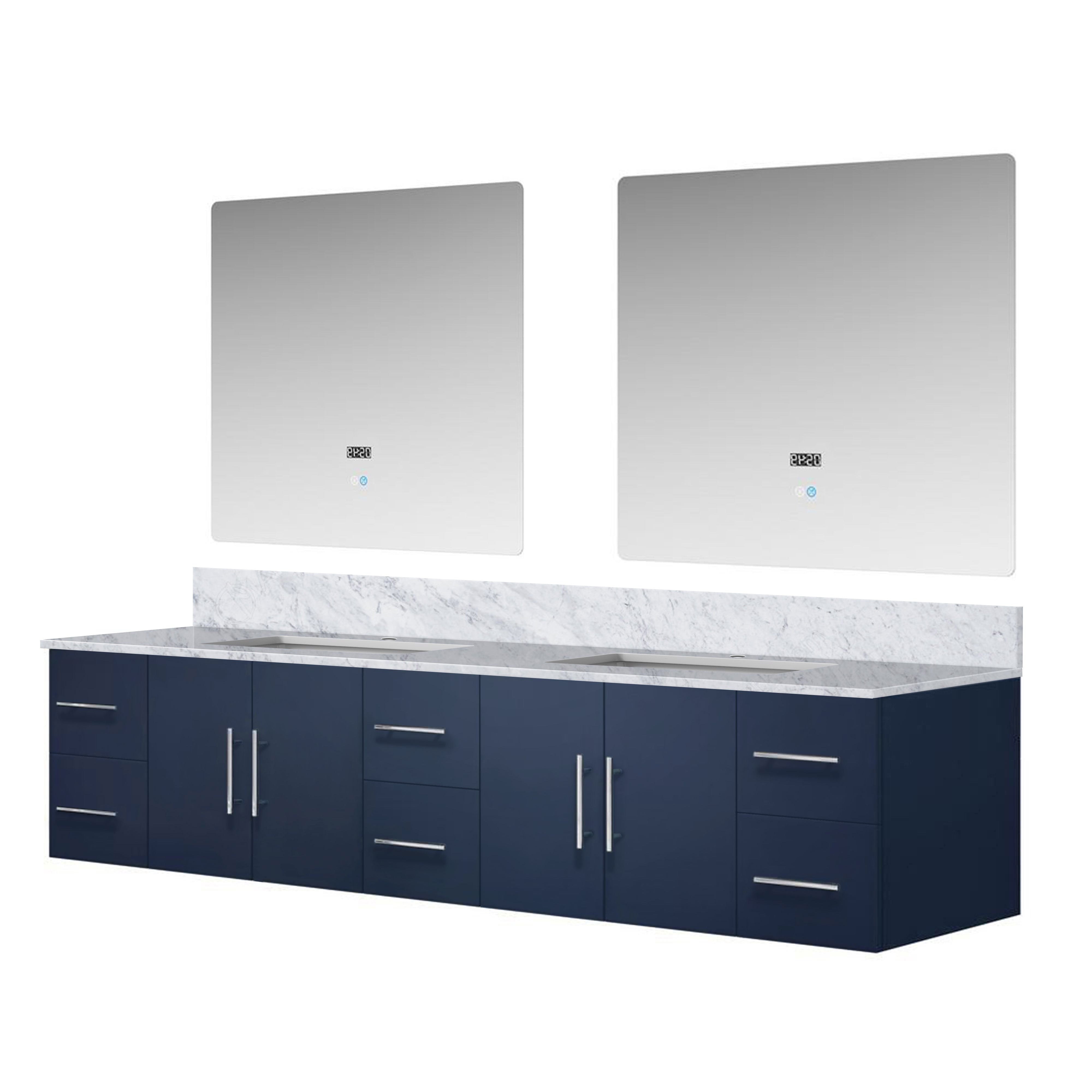 Lexora Geneva 84 in. W x 22 in. D Double Bath Vanity