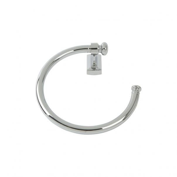 polished chrome towel ring