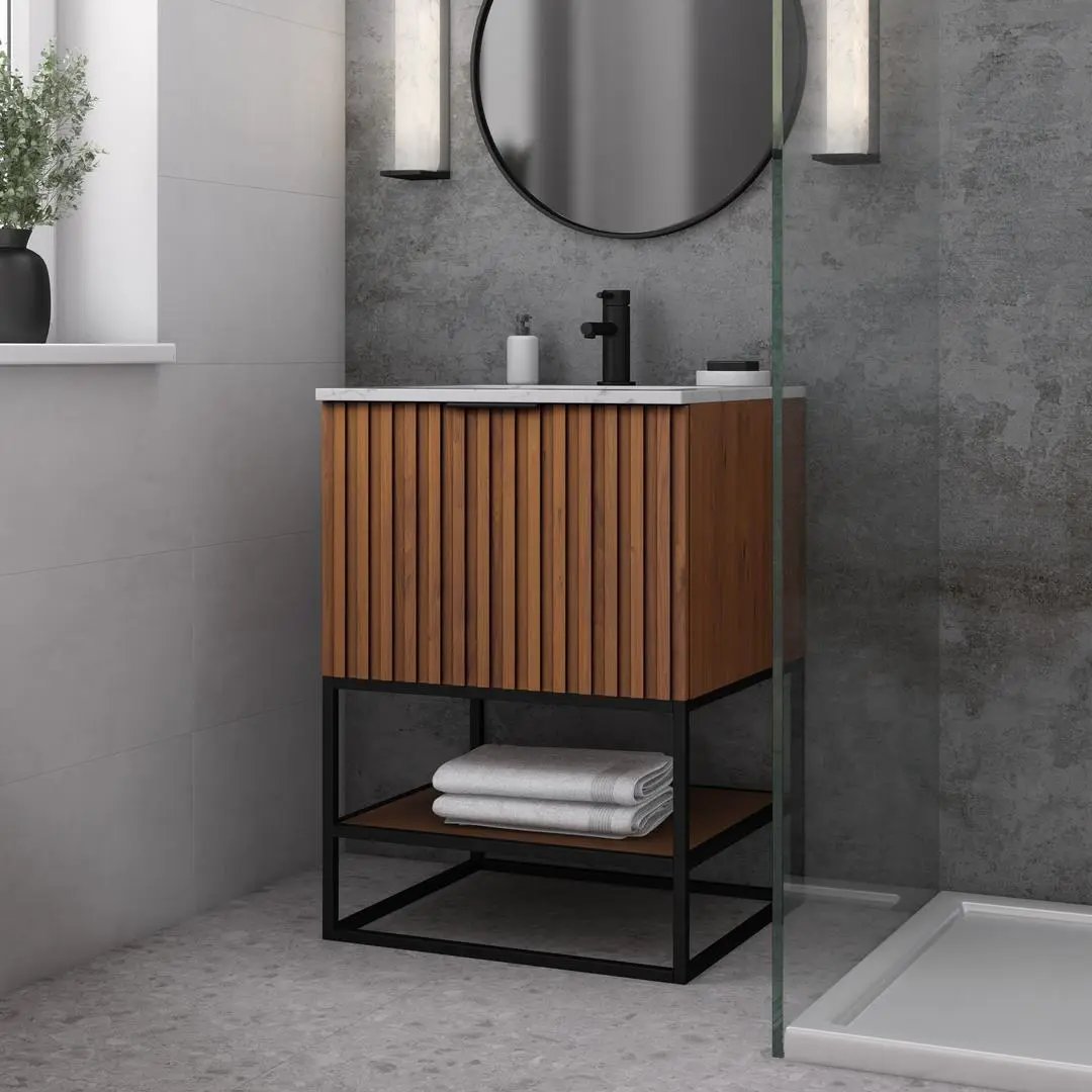 carrara marble vanity