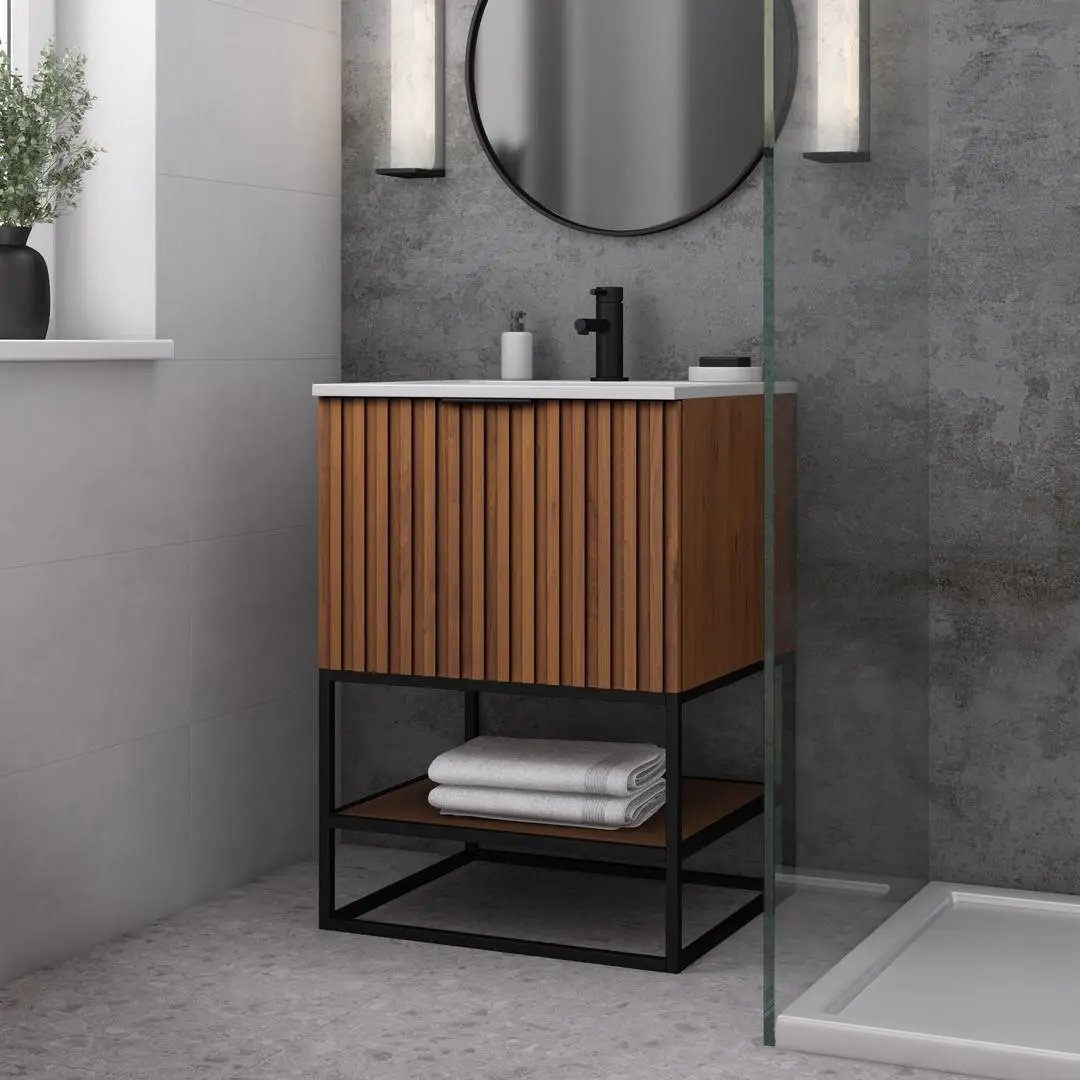 white quartz vanity