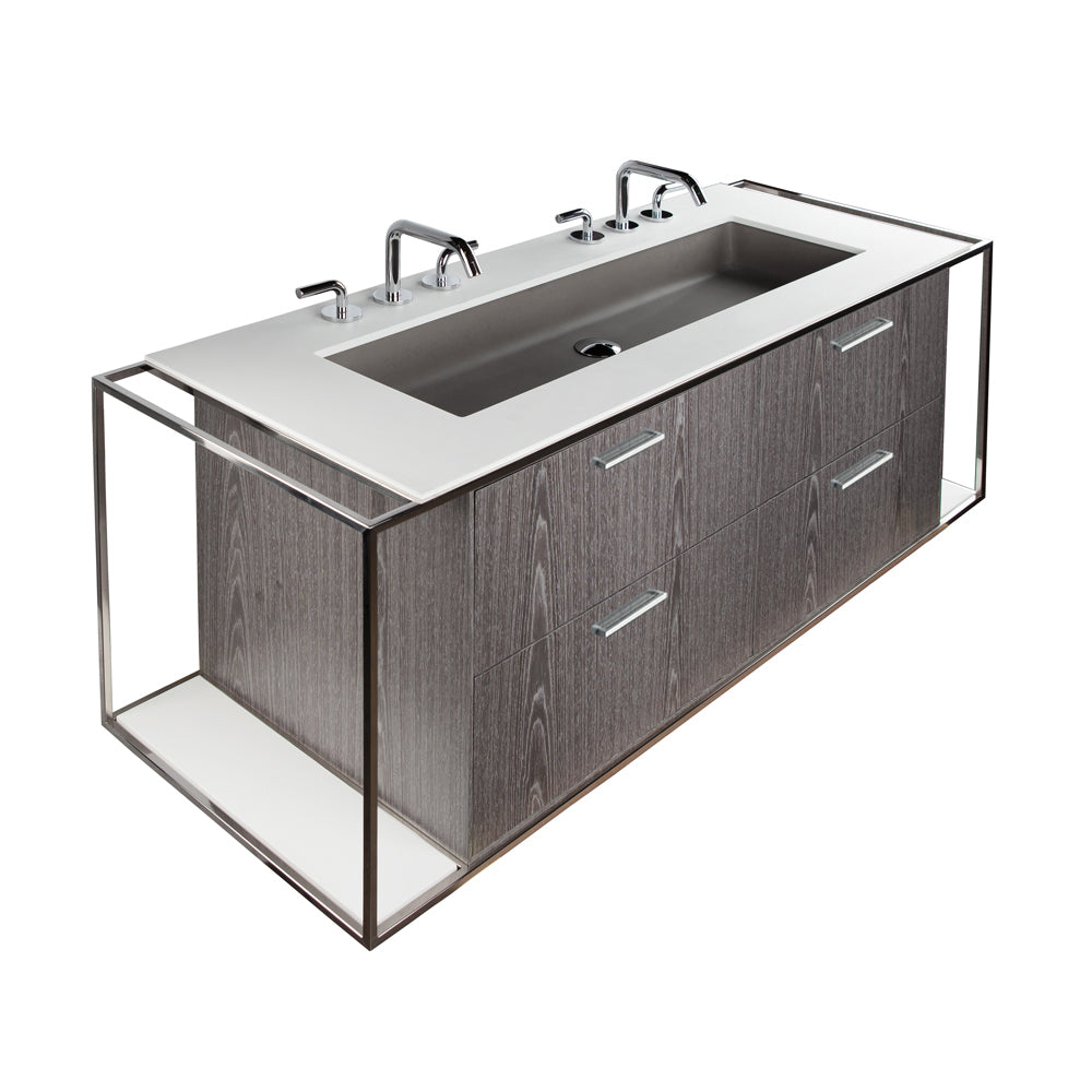 Lacava Linea 72" Wall Mount Under Counter Vanity by Lacava