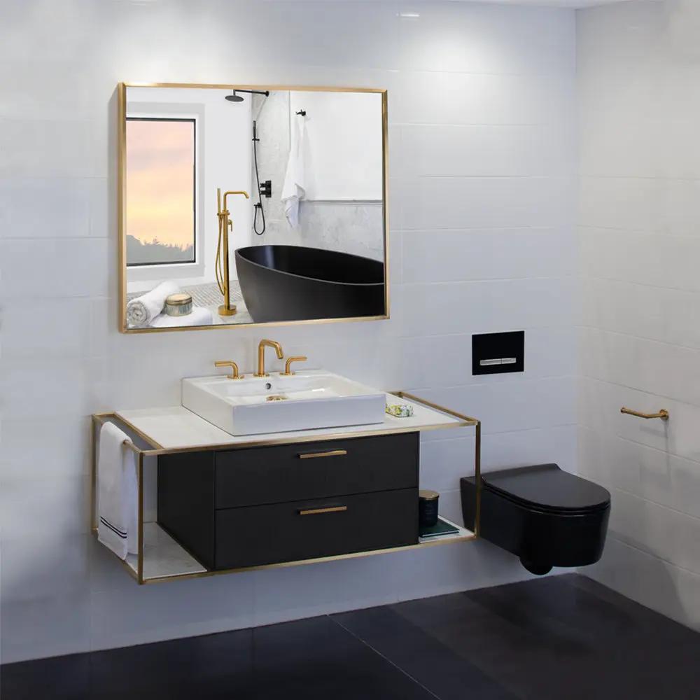 brushed gold toilet paper holder