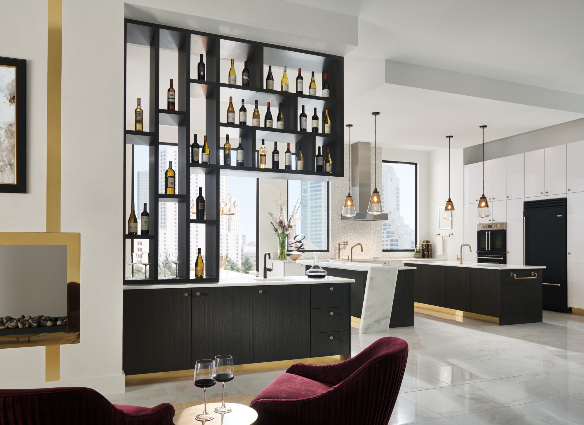 luxe gold bar faucet