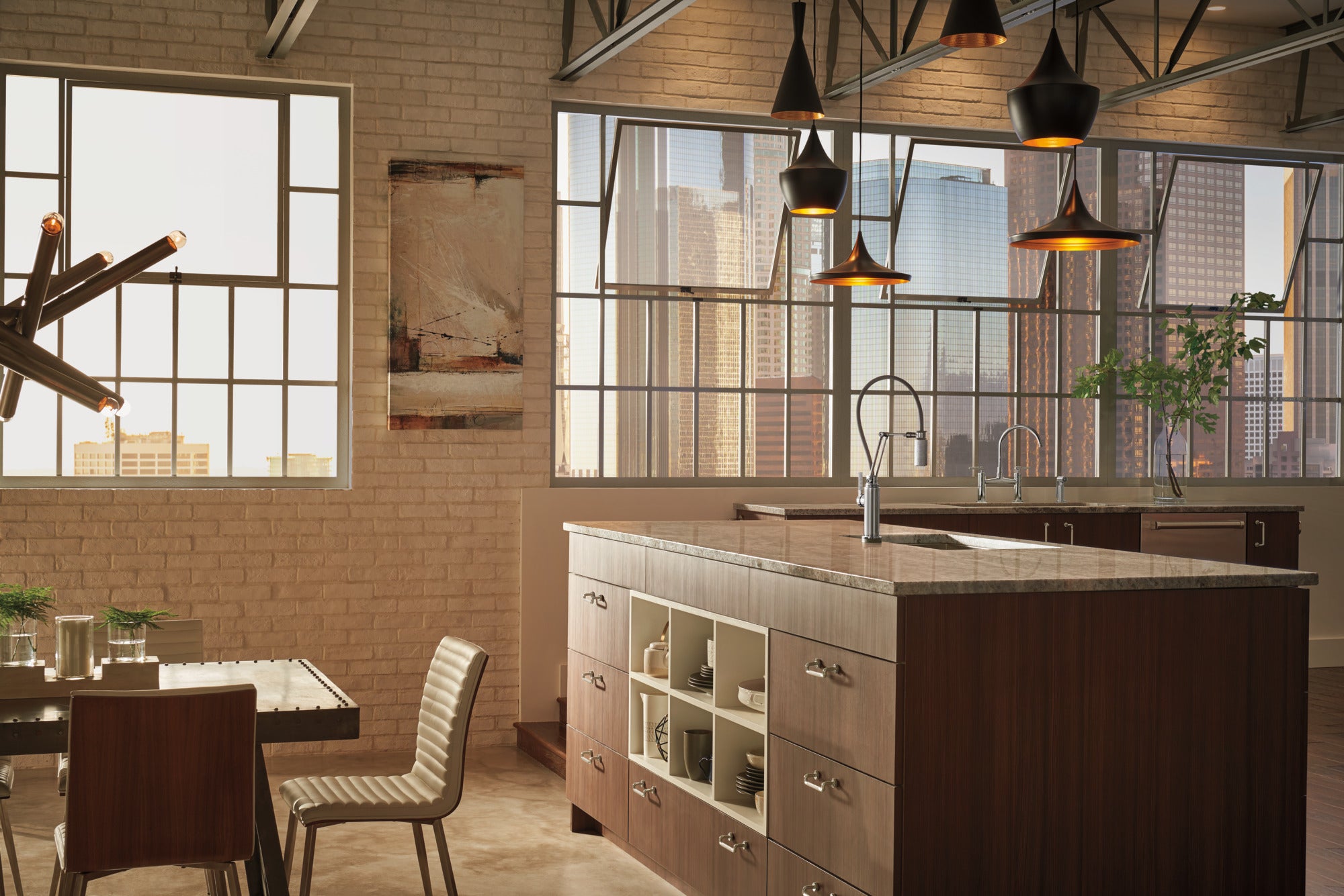 chrome kitchen faucet