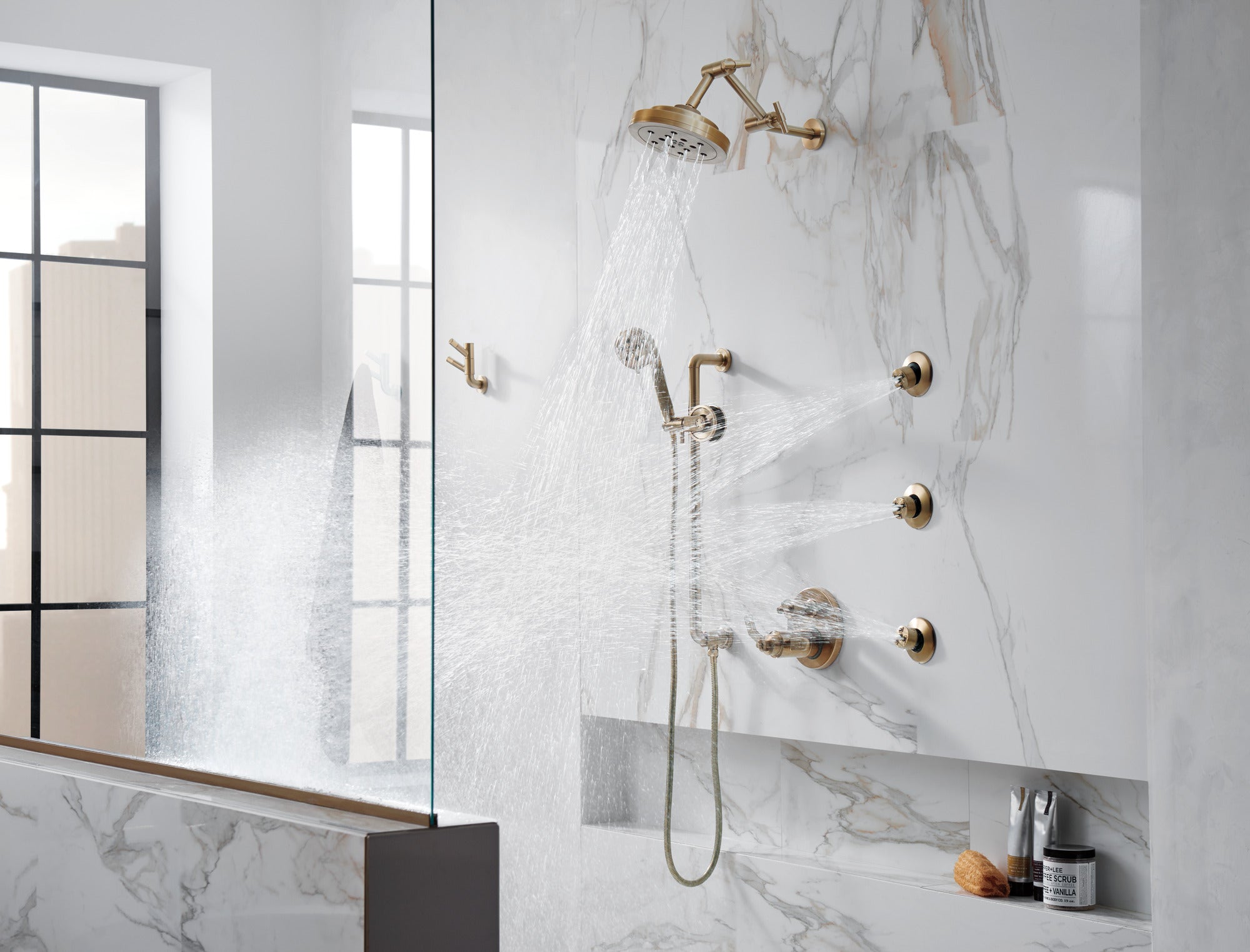 luxe gold handshower
