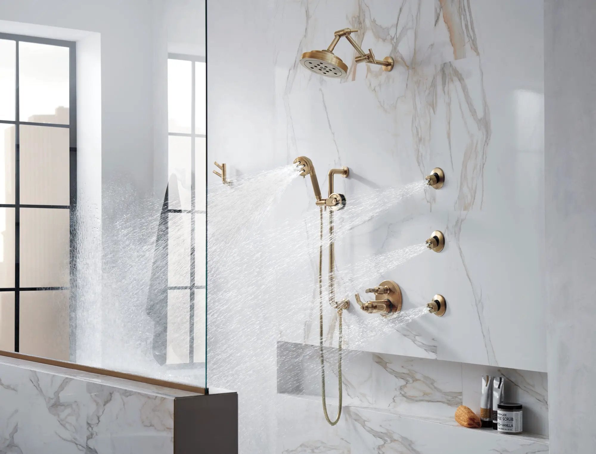 luxe gold diverter trim
