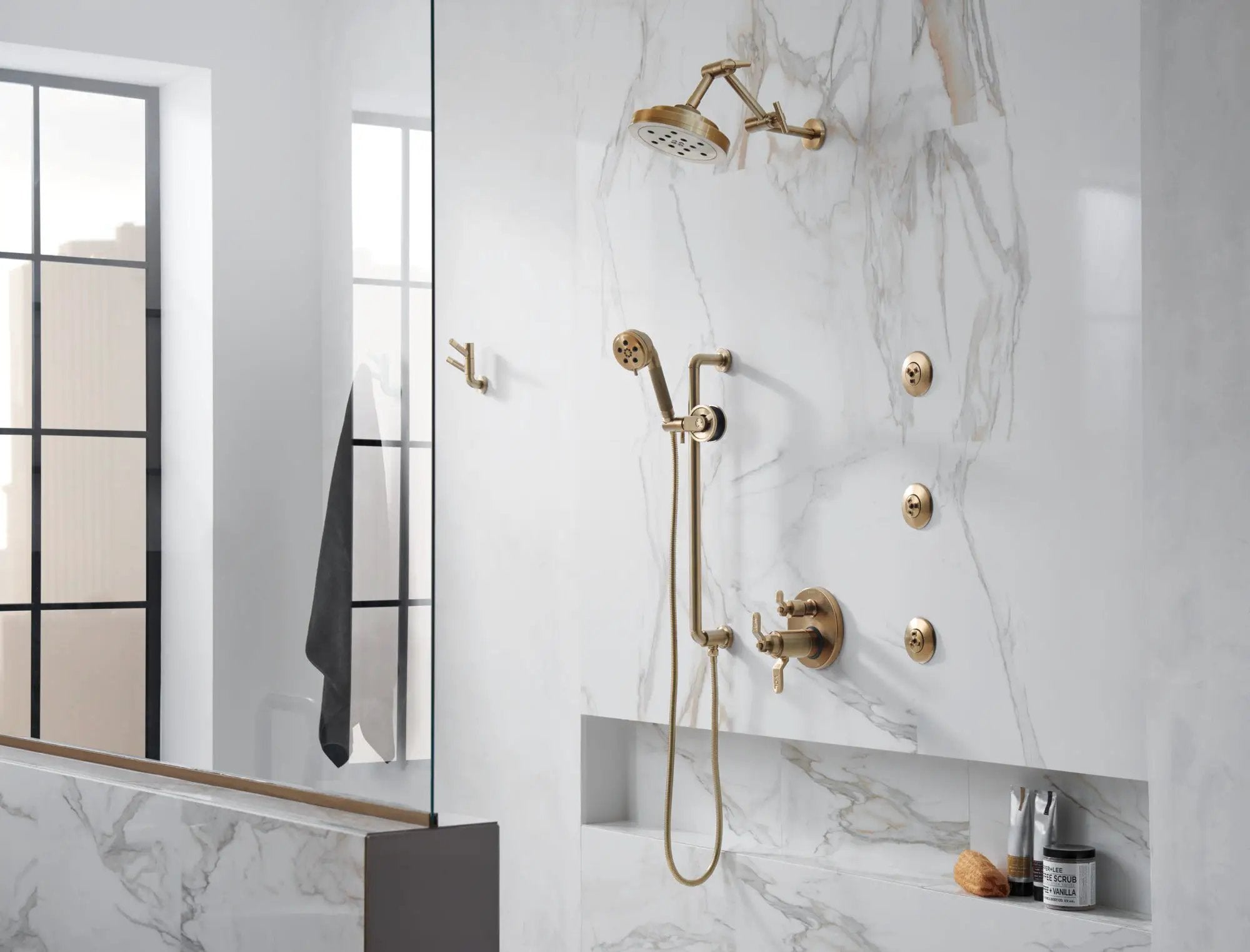luxe gold robe hook