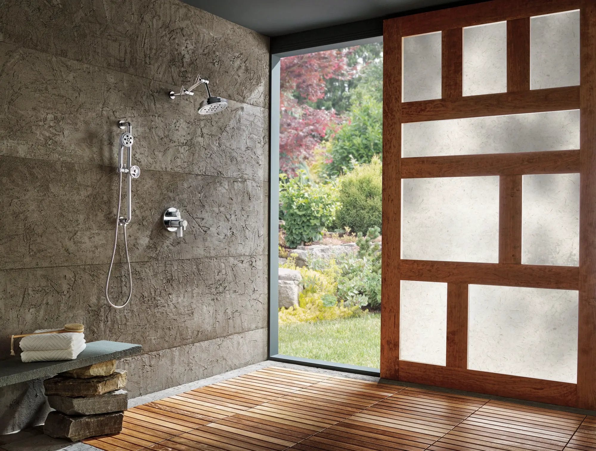 chrome showerhead