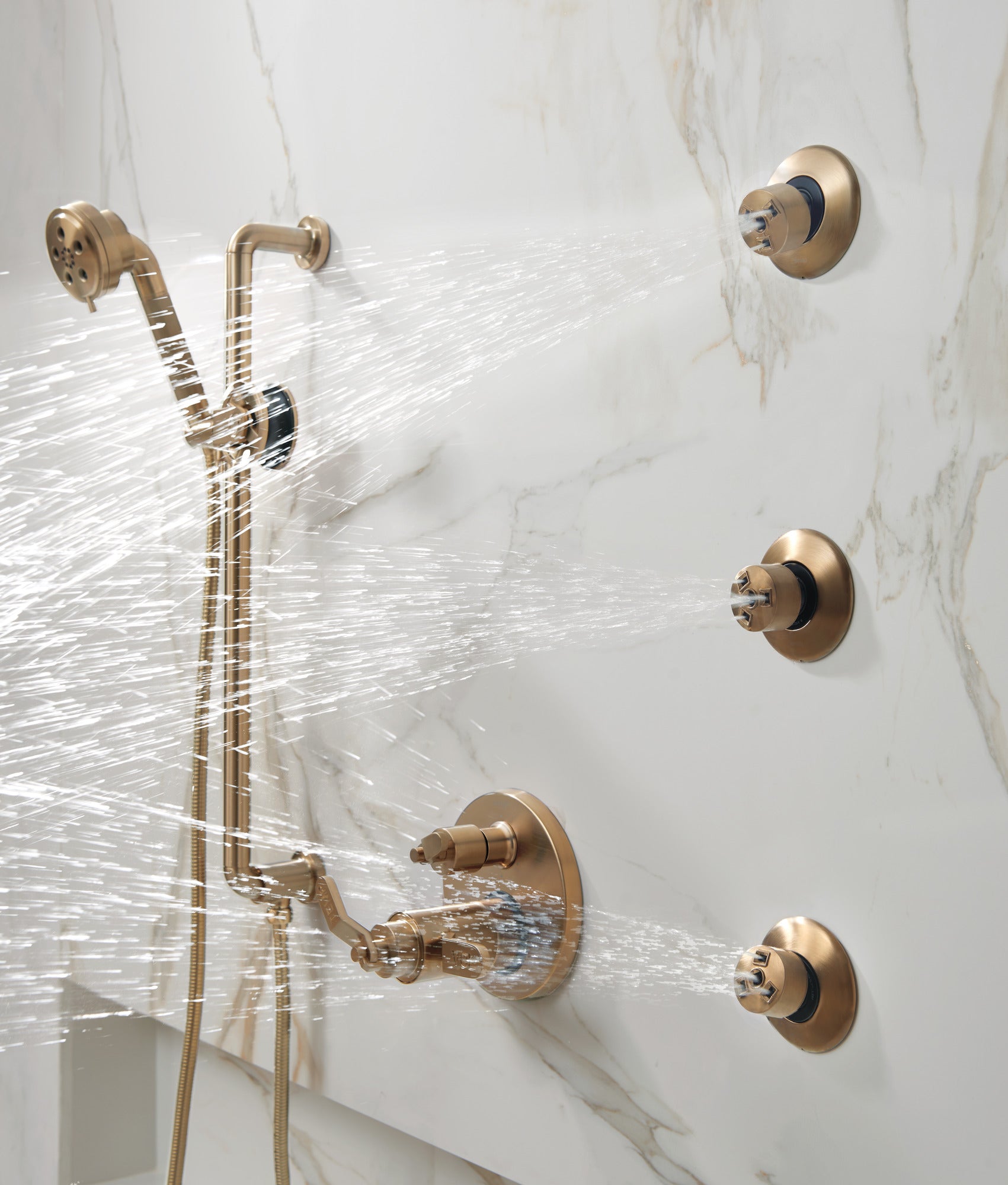 luxe gold handshower