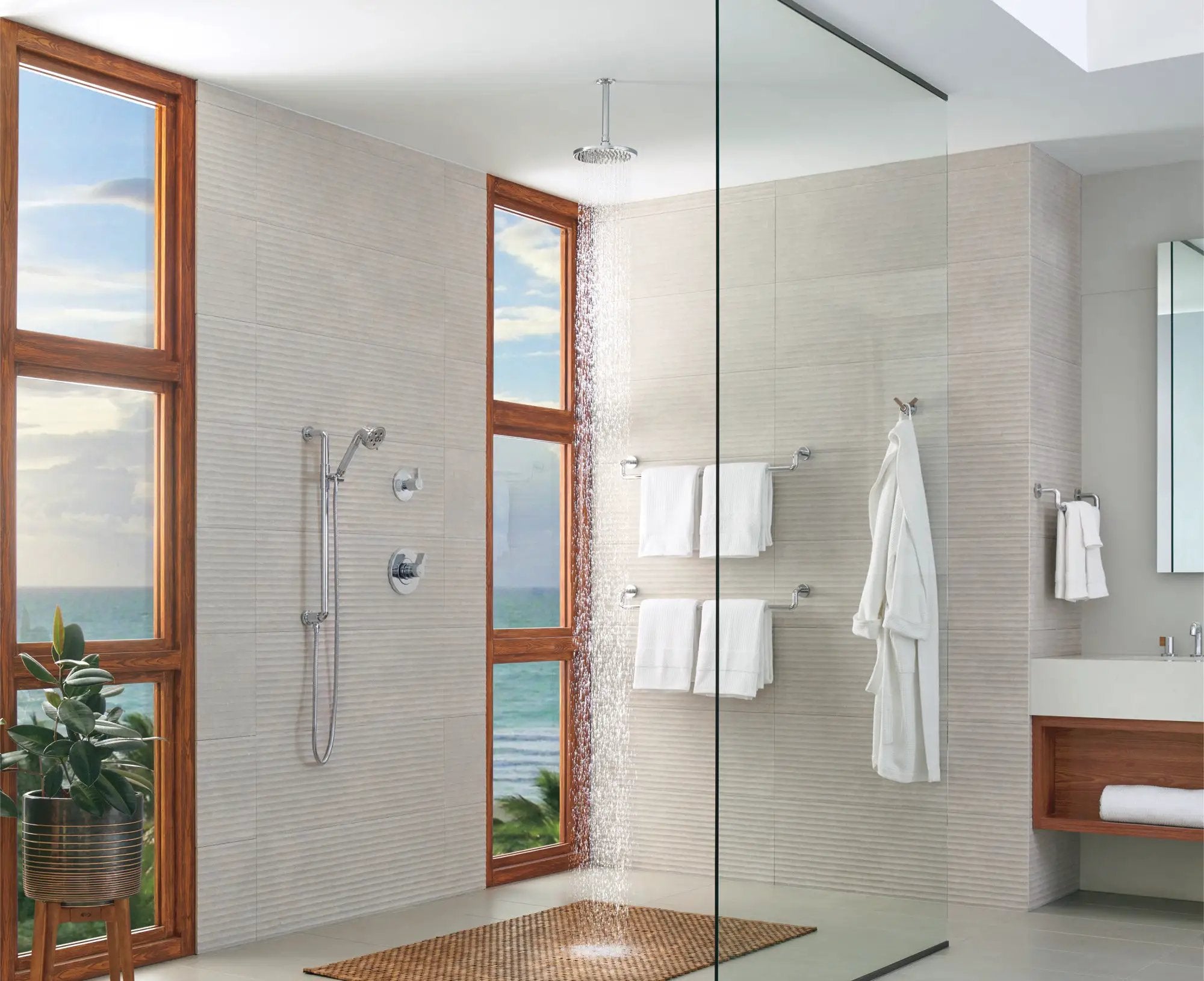 chrome towel bar