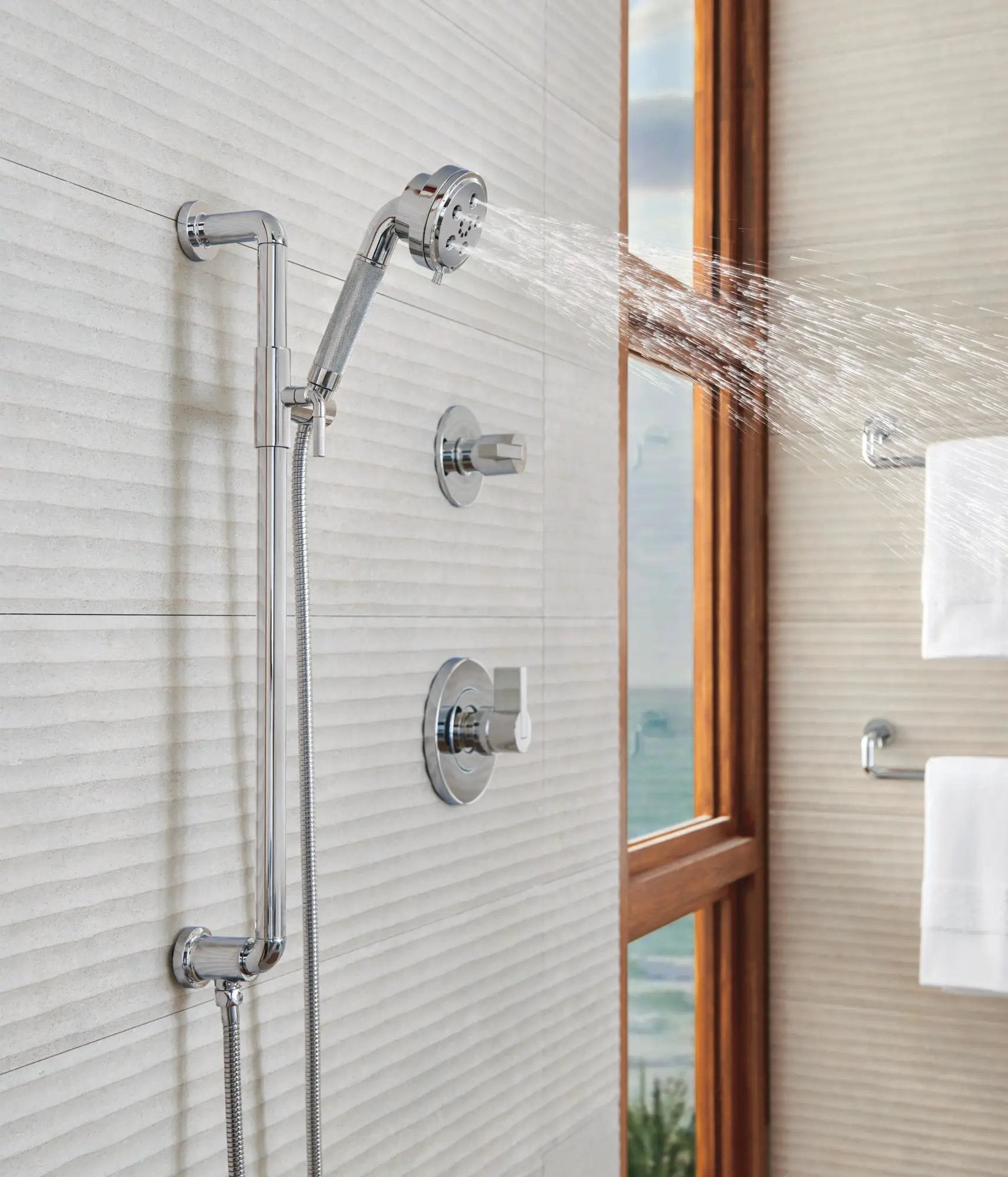 chrome towel bar