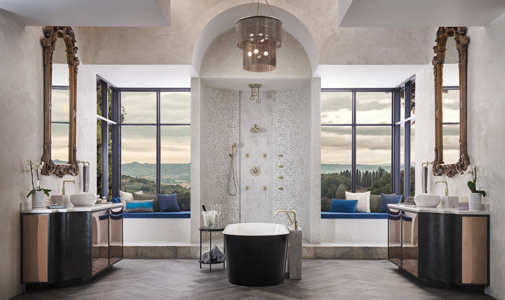 polished nickel handshower