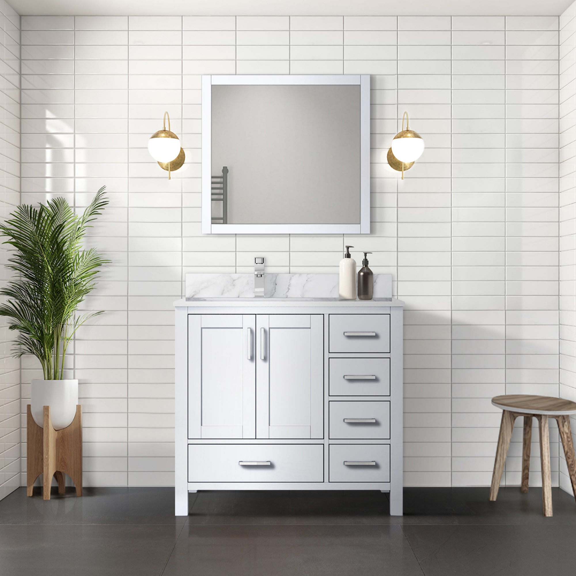 white vanity