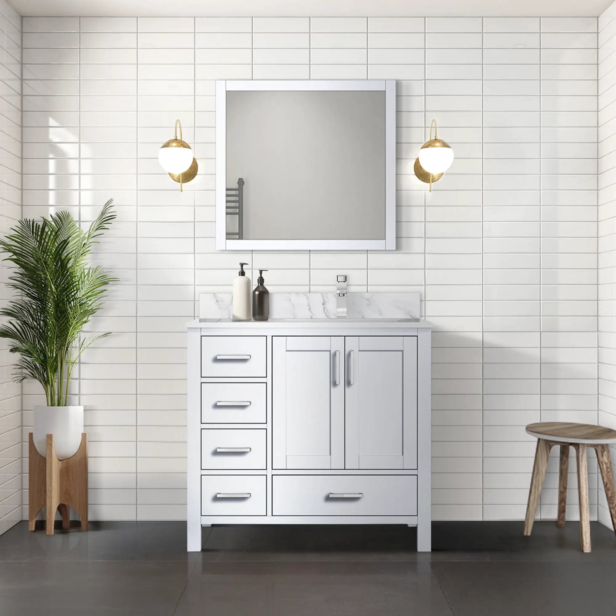white vanity