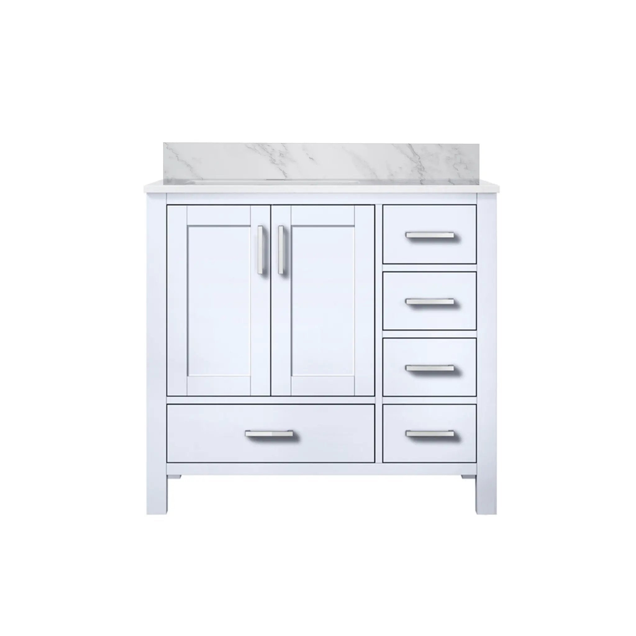 Lexora Jacques 36 in. W x 22 in. D Left Offset Bath Vanity by Lexora